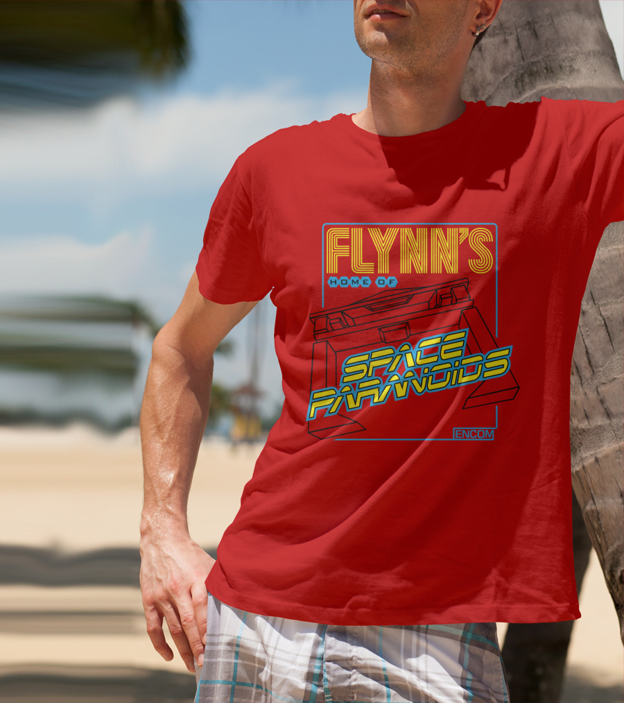 FLYNN'S Home Of Space Paranoids ENCOM T-Shirt
