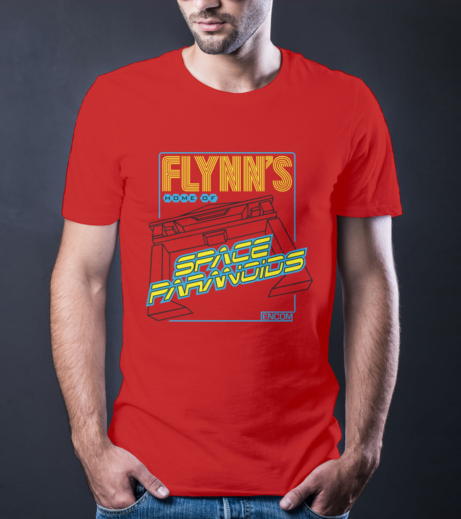 FLYNN'S Home Of Space Paranoids ENCOM T-Shirt