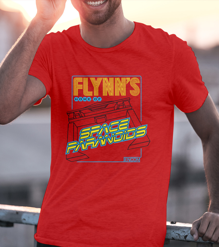 FLYNN'S Home Of Space Paranoids ENCOM T-Shirt