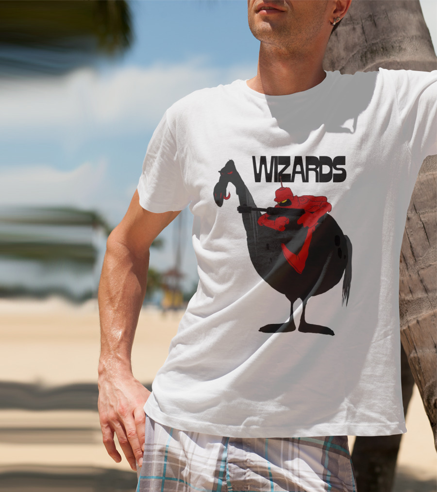 Wizards Animated Film Character Riding Creature T-Shirt