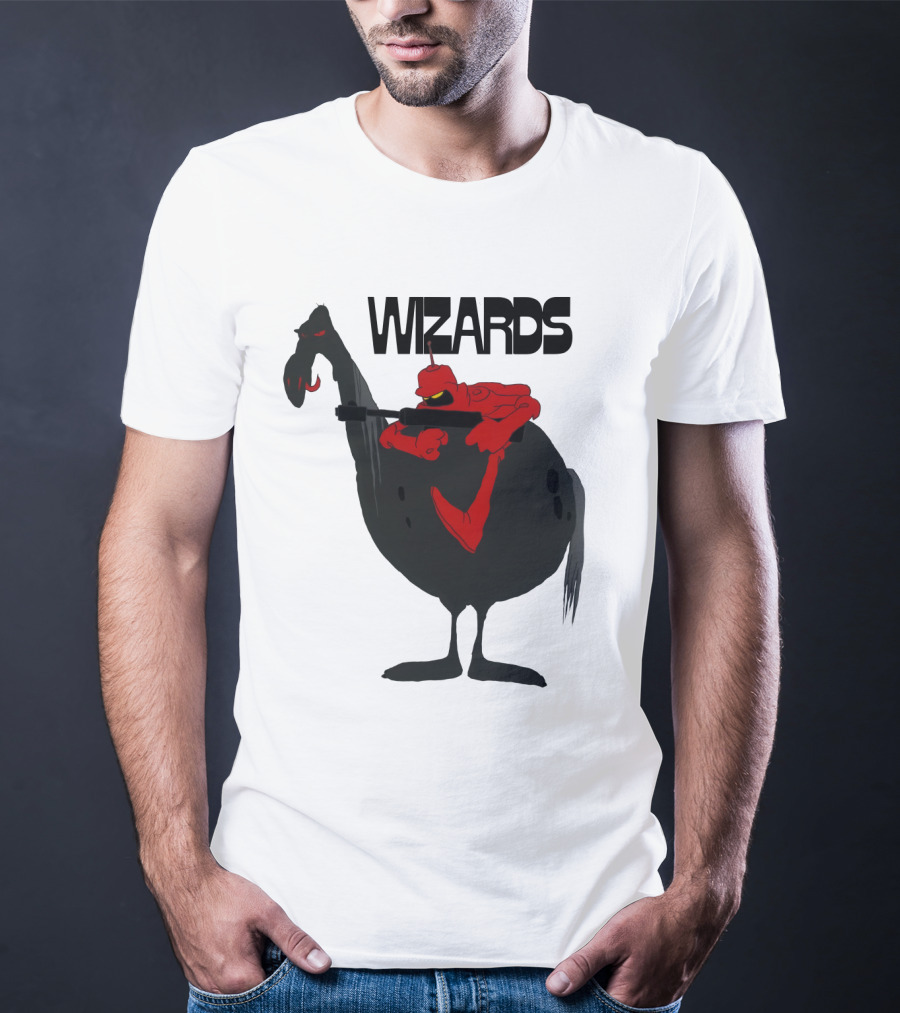 Wizards Animated Film Character Riding Creature T-Shirt