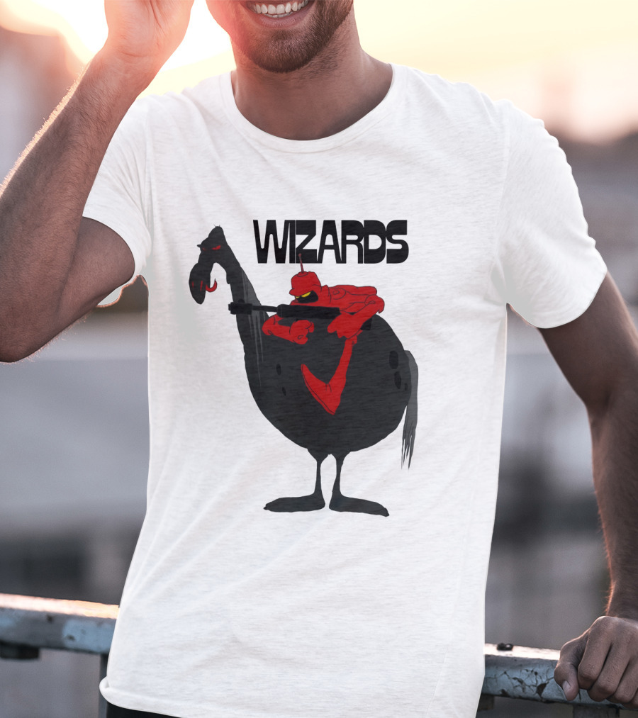 Wizards Animated Film Character Riding Creature T-Shirt