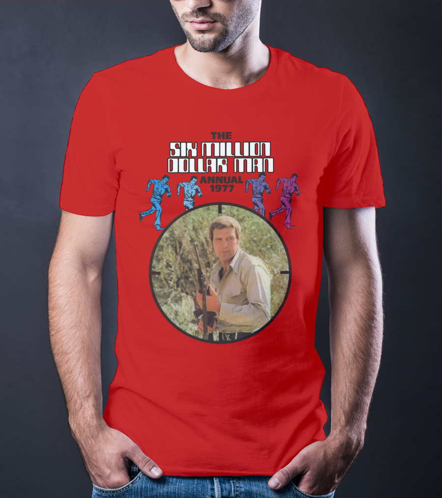 The Six Million Dollar Man Running Figures Annual 1977 T-Shirt