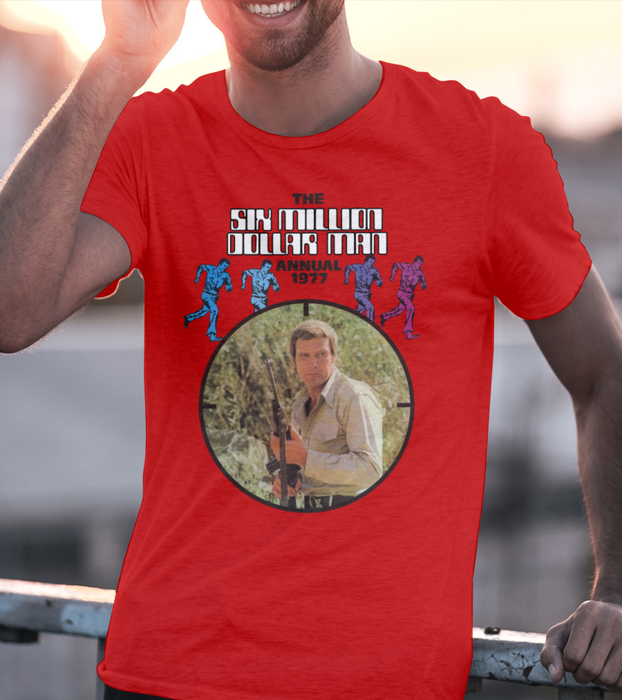 The Six Million Dollar Man Running Figures Annual 1977 T-Shirt