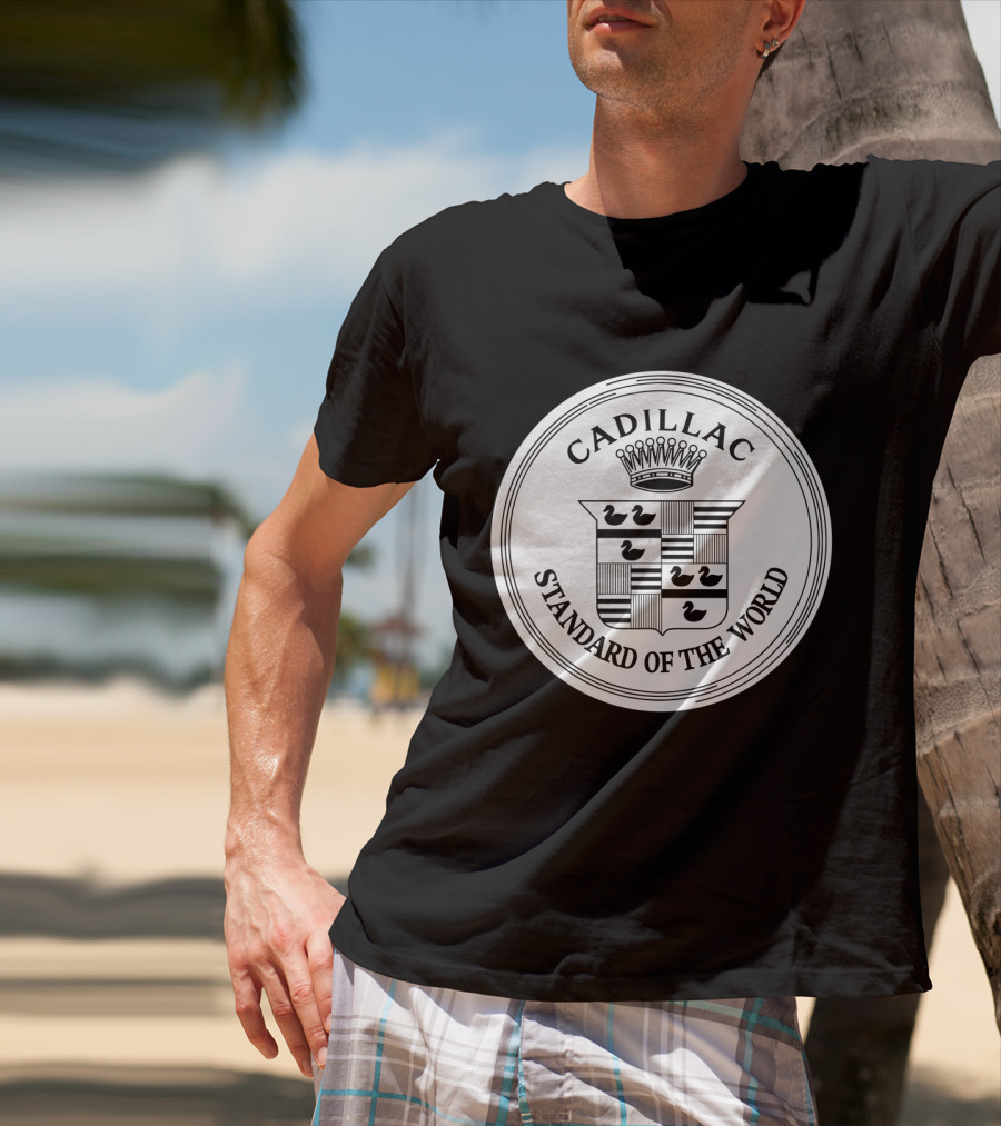 Cadillac Standard Of The World Crest Emblem T-Shirt