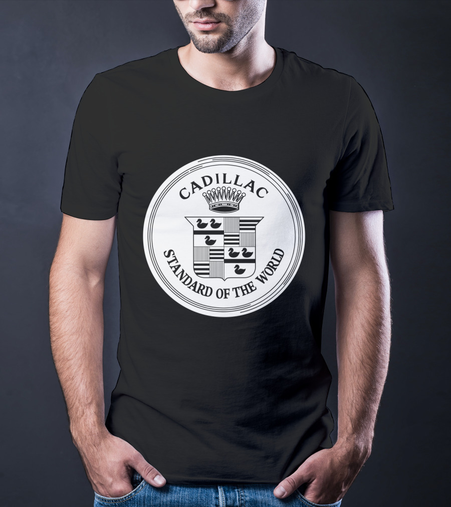 Cadillac Standard Of The World Crest Emblem T-Shirt