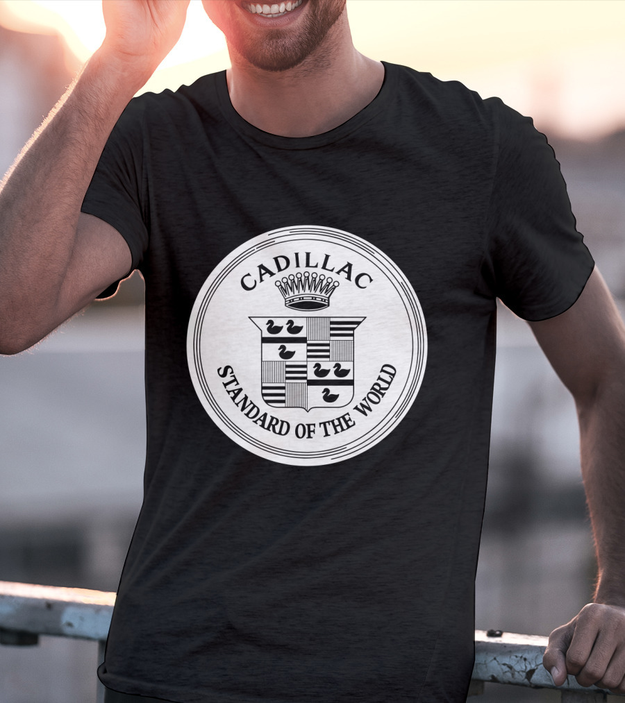 Cadillac Standard Of The World Crest Emblem T-Shirt