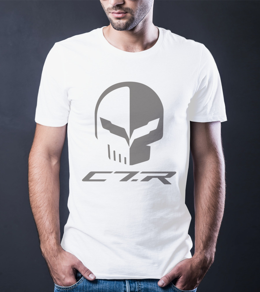 C7R Corvette Skull Iconic T-Shirt