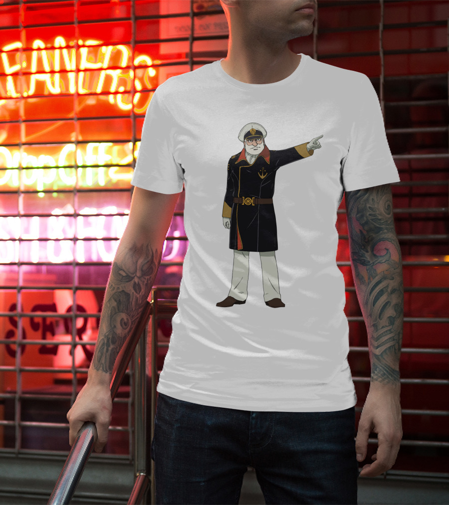 Captain Avatar Star Blazers Iconic Character Pose T-Shirt