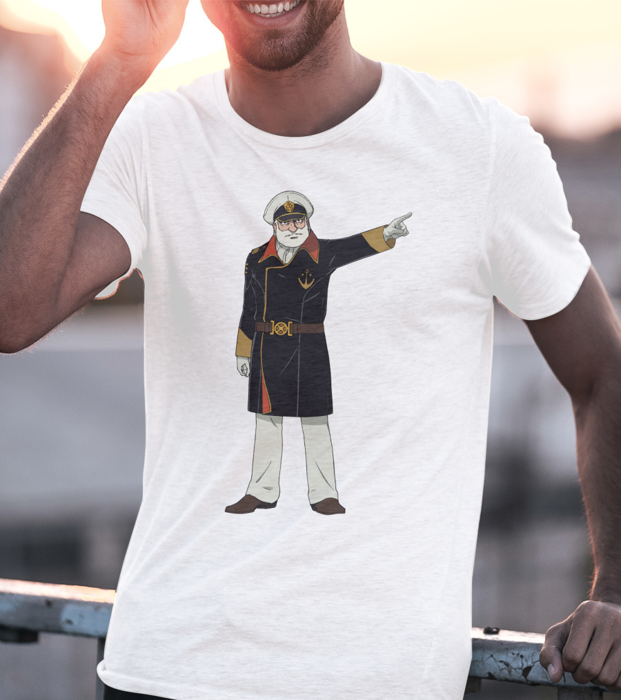 Captain Avatar Star Blazers Iconic Character Pose T-Shirt