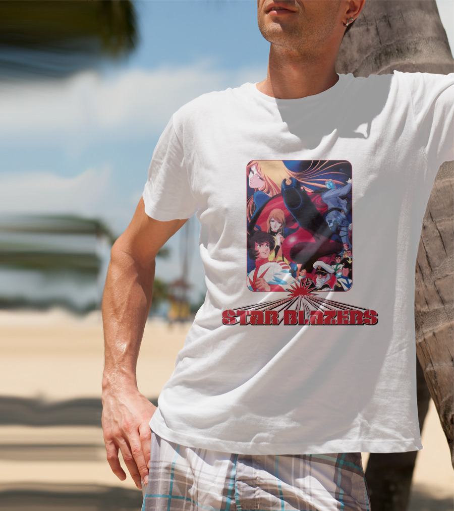 Star Blazers Classic Anime Character Montage Series T-Shirt
