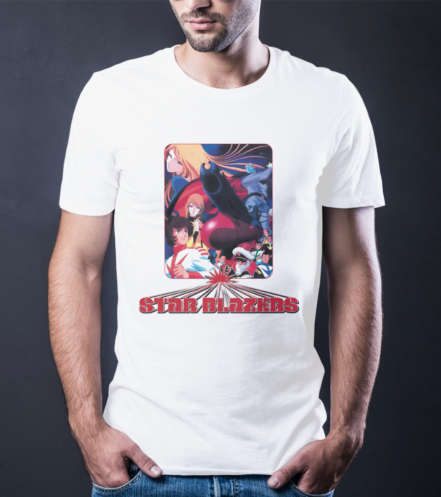 Star Blazers Classic Anime Character Montage Series T-Shirt