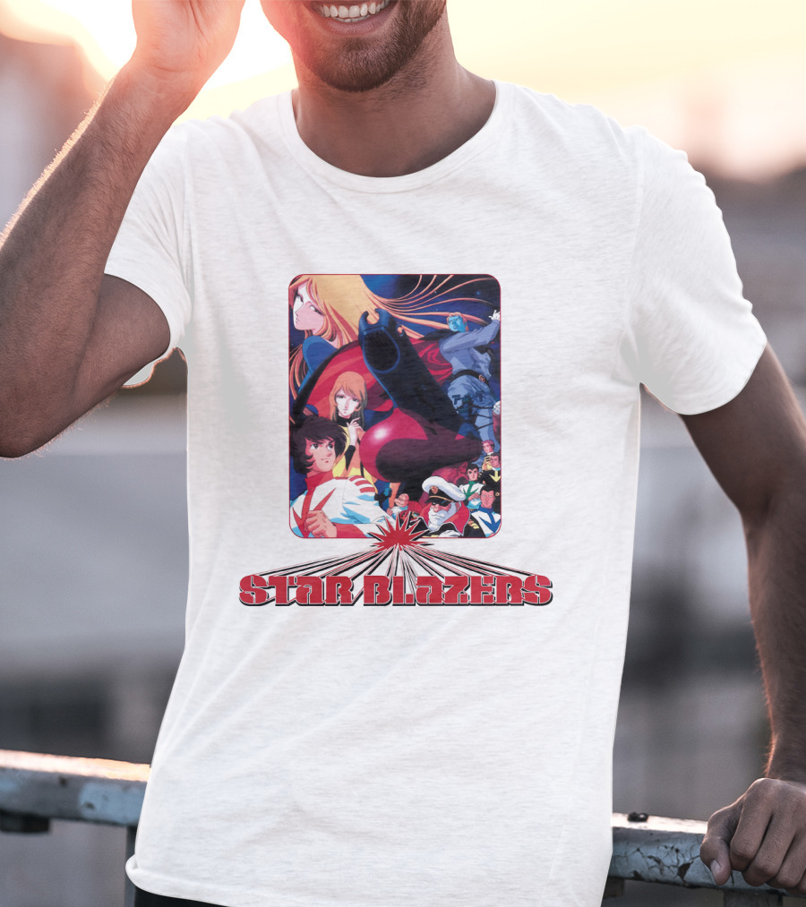 Star Blazers Classic Anime Character Montage Series T-Shirt