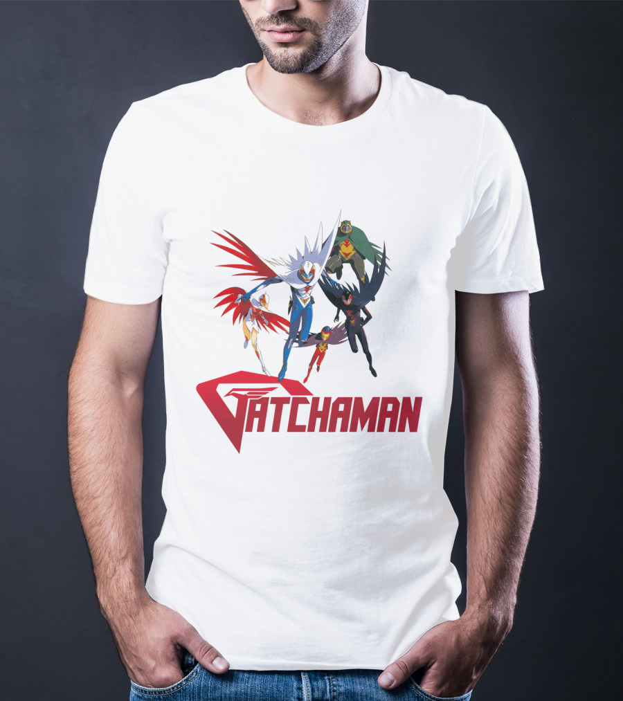 Battle Of The Planets Gatchaman Heroic Team Formation T-Shirt