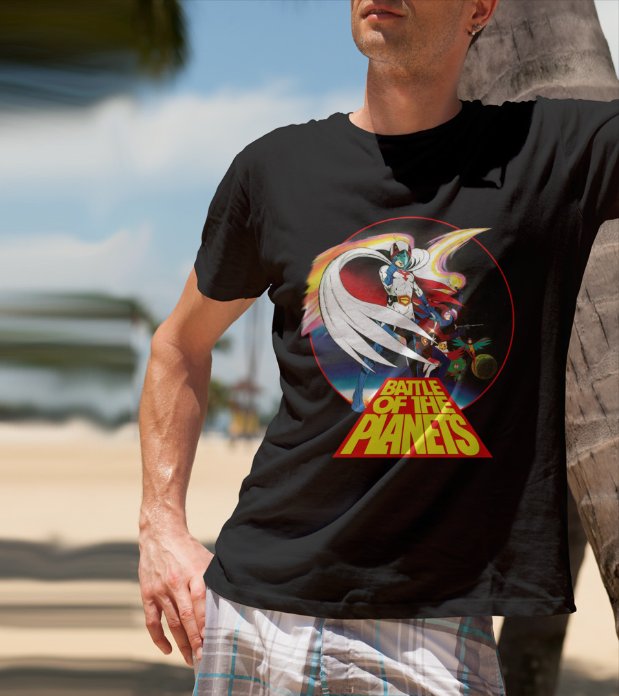 Battle Of The Planets 80s G-Force Team Astronauts And Planets T-Shirt