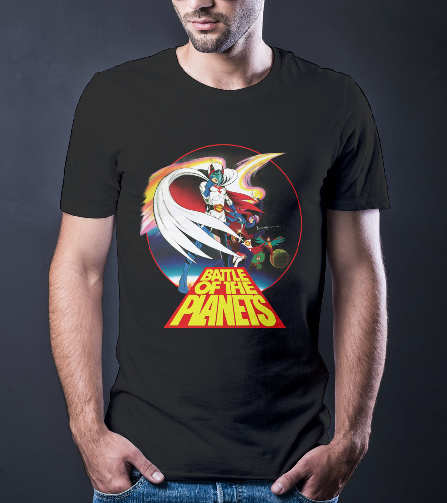 Battle Of The Planets 80s G-Force Team Astronauts And Planets T-Shirt