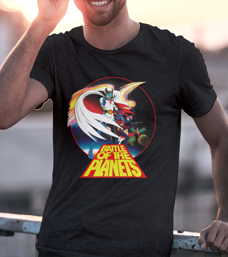 Battle Of The Planets 80s G-Force Team Astronauts And Planets T-Shirt