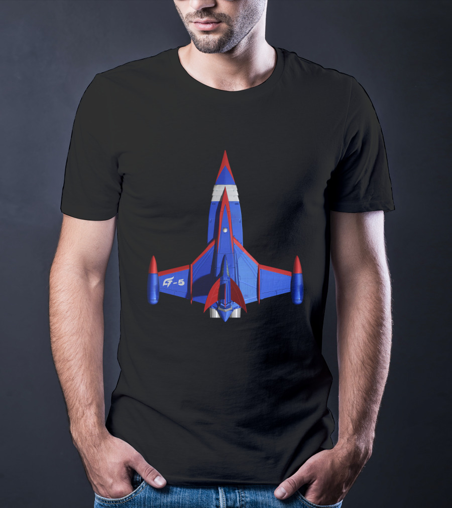 Battle Of The Planets G5 Up Jet Fighter Spaceship T-Shirt