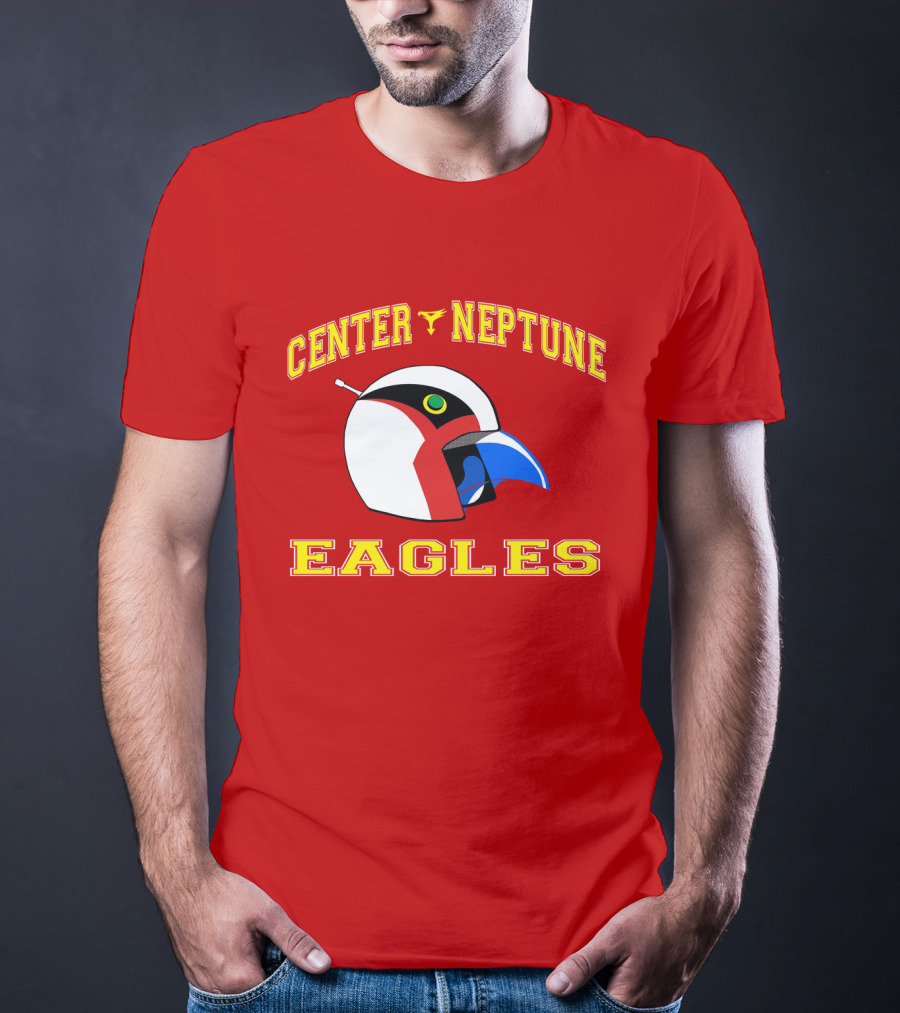 Center Neptune Eagles G-Force Helmet T-Shirt