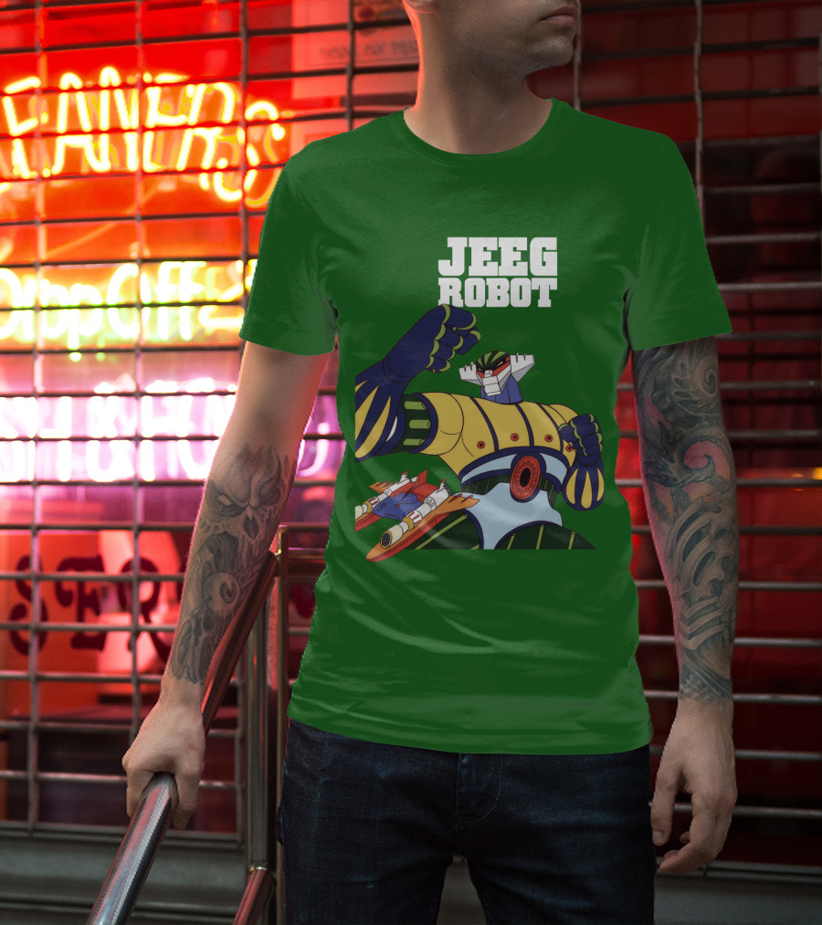 Jeeg Robot Anime Mecha Hero Dynamic Pose T-Shirt