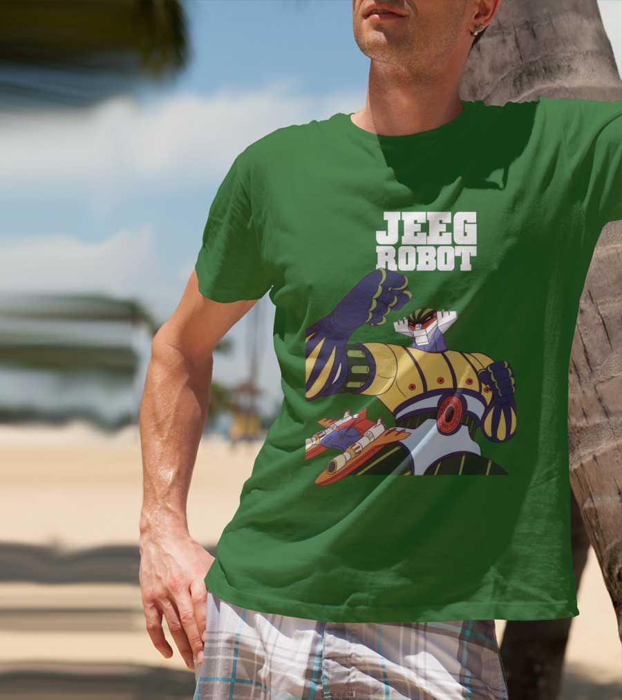 Jeeg Robot Anime Mecha Hero Dynamic Pose T-Shirt