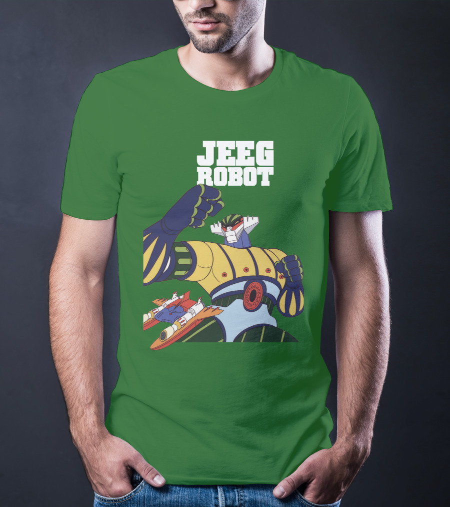 Jeeg Robot Anime Mecha Hero Dynamic Pose T-Shirt