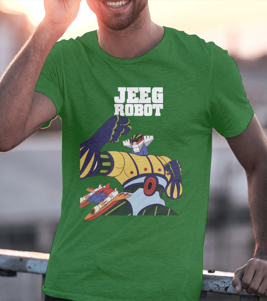 Jeeg Robot Anime Mecha Hero Dynamic Pose T-Shirt