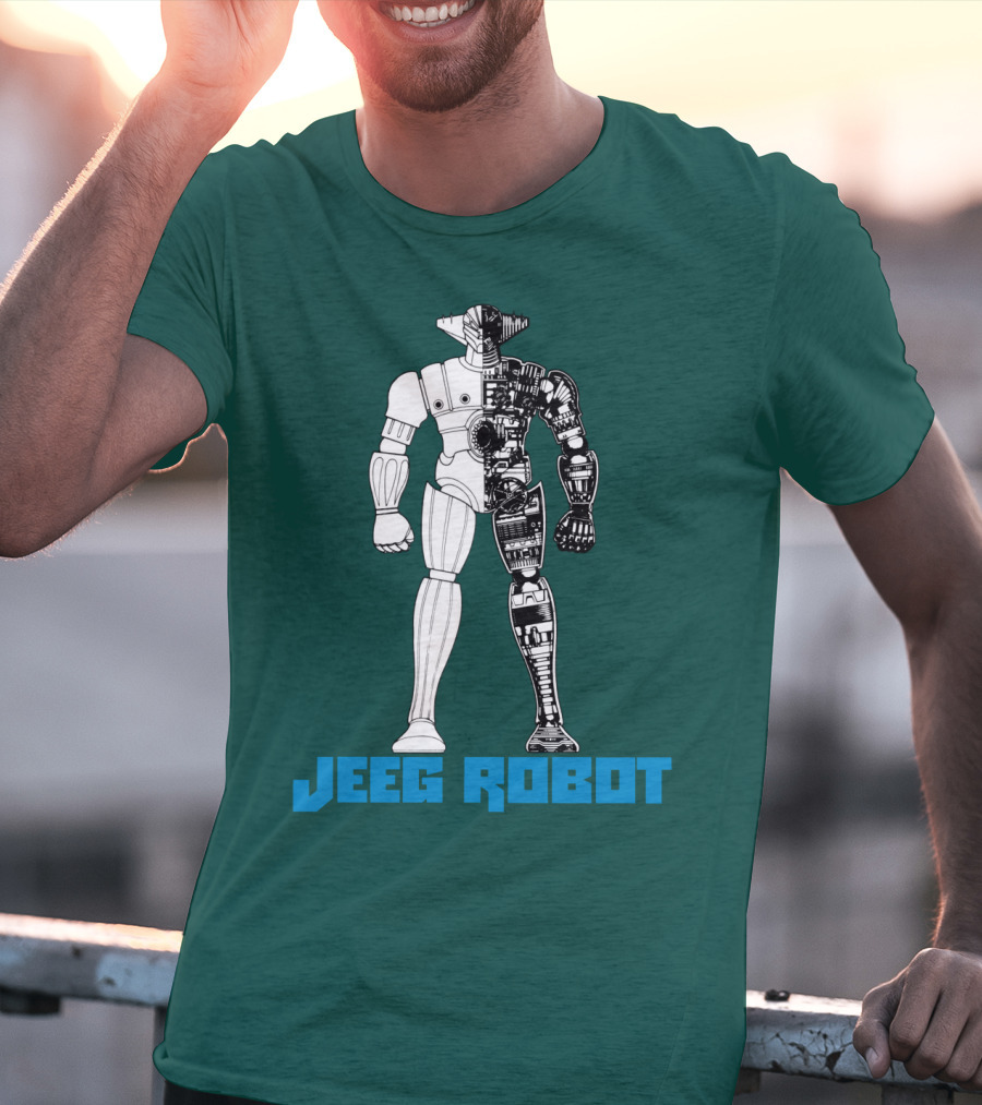 Jeeg Robot Cyborg Half-Mechanical T-Shirt