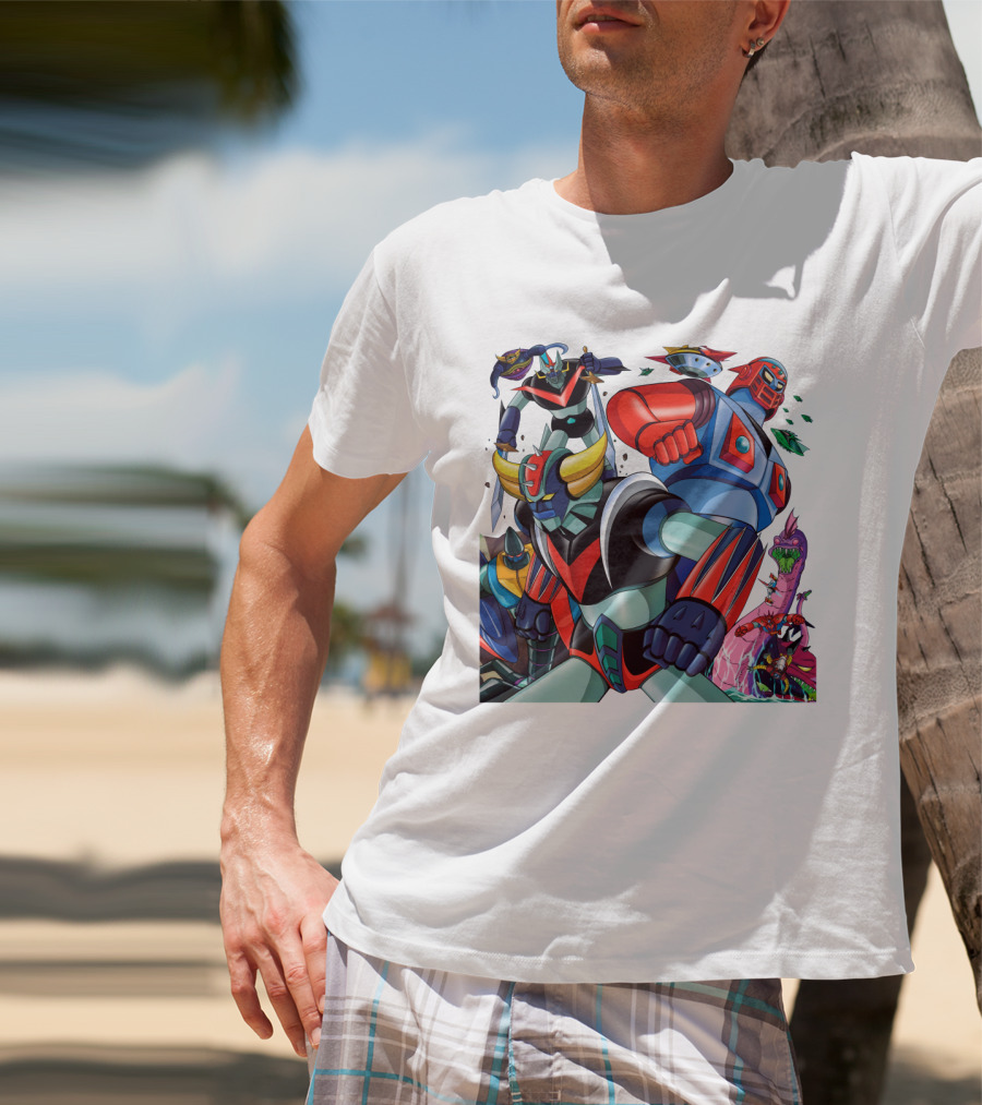 Mazinger Z Great Mazinger Boss Borot Koji Kabuto Tetsuya Tsurugi Iconic Robot Heroes Battle T-Shirt