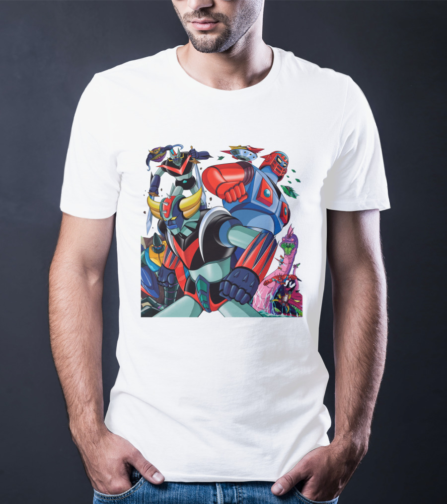 Mazinger Z Great Mazinger Boss Borot Koji Kabuto Tetsuya Tsurugi Iconic Robot Heroes Battle T-Shirt