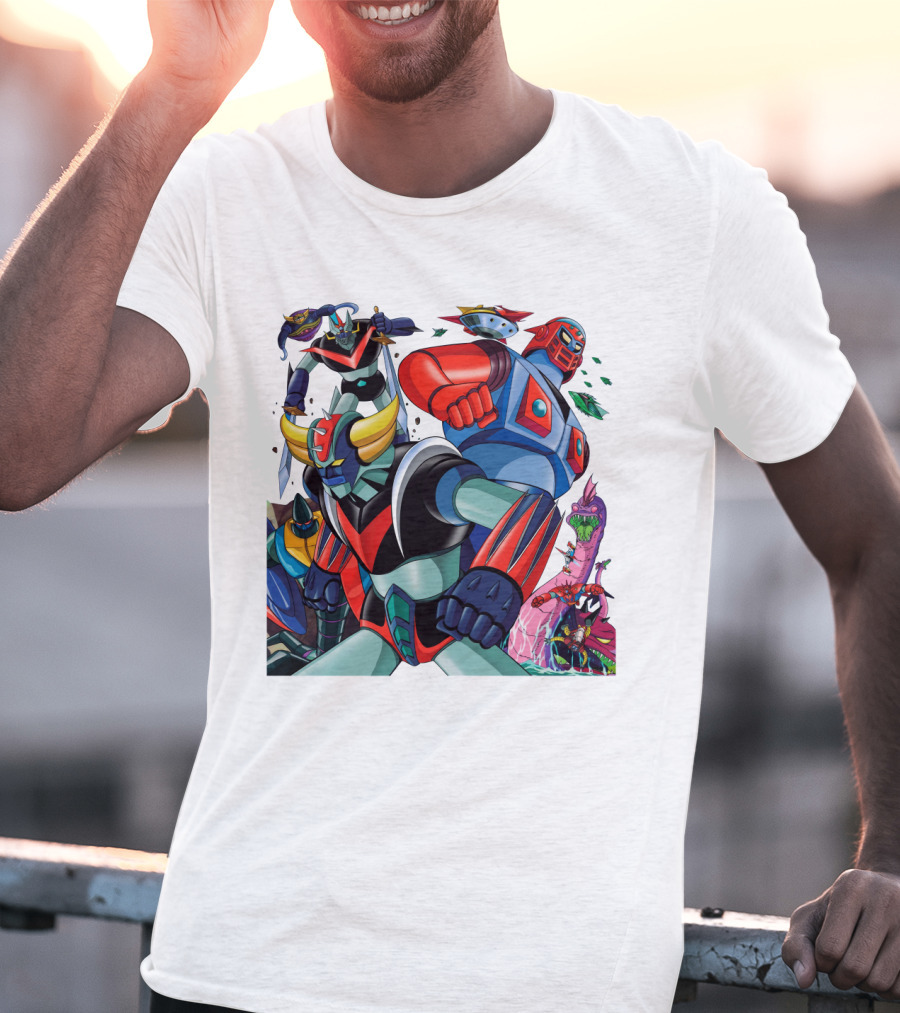 Mazinger Z Great Mazinger Boss Borot Koji Kabuto Tetsuya Tsurugi Iconic Robot Heroes Battle T-Shirt