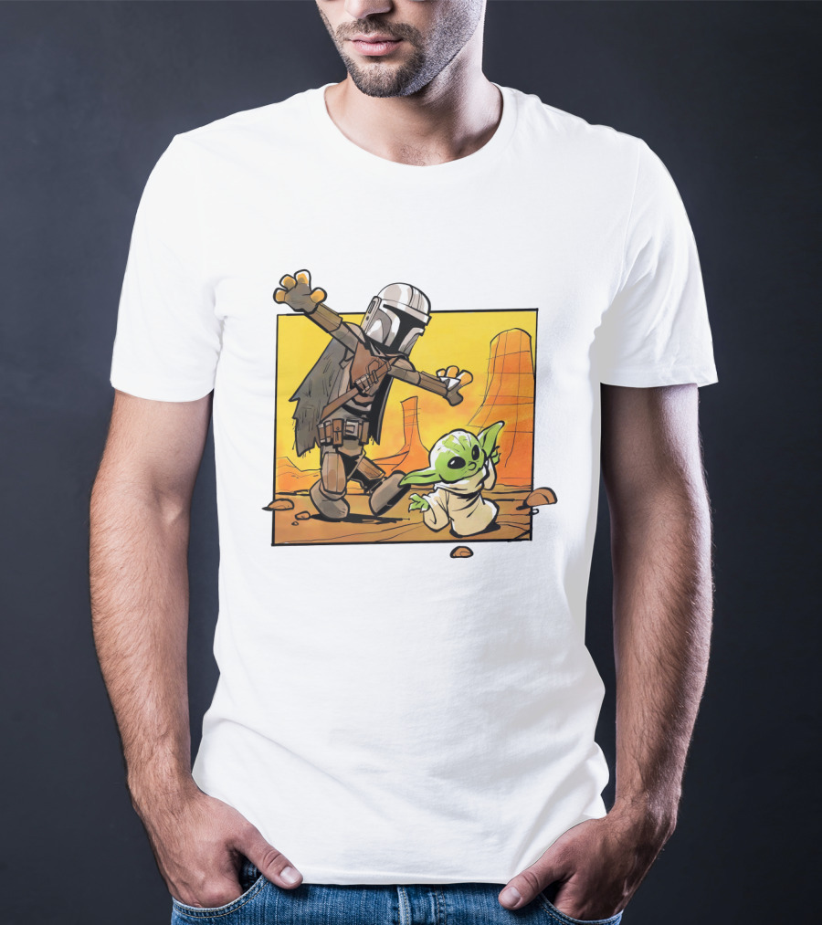 The Mandalorian And Grogu Desert Adventure Baby Yoda T-Shirt