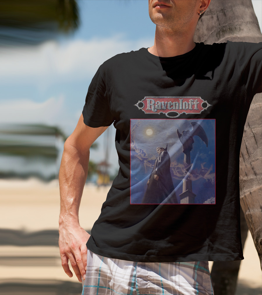 Ravenloft Vampire Night Gothic Scene T-Shirt