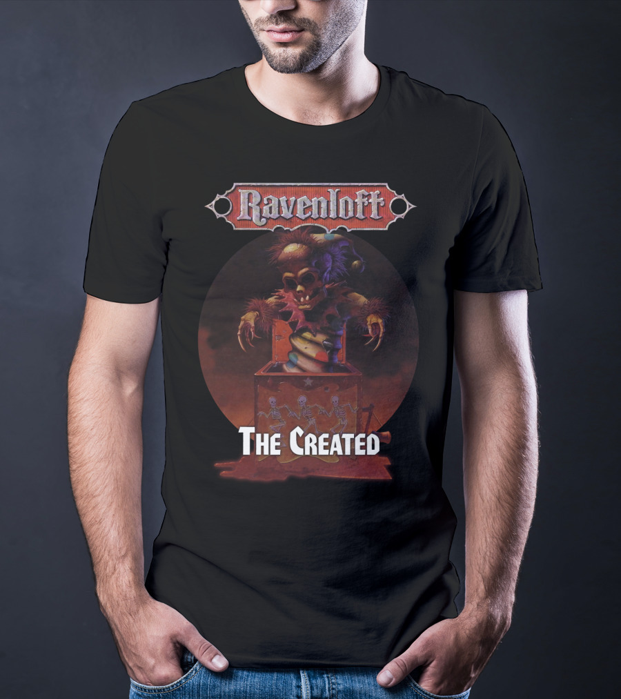 Ravenloft The Created Creepy Puppet Box With Skeletons T-Shirt