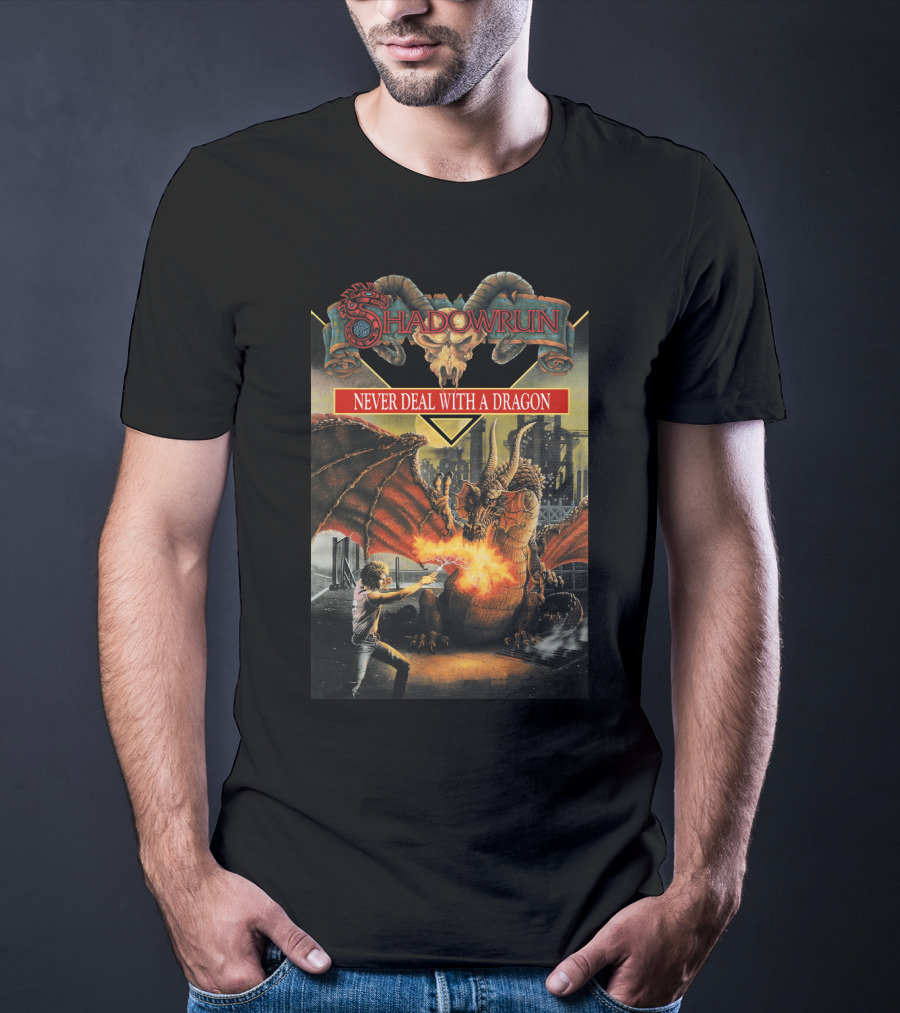 Shadowrun Never Deal With A Dragon T-Shirt