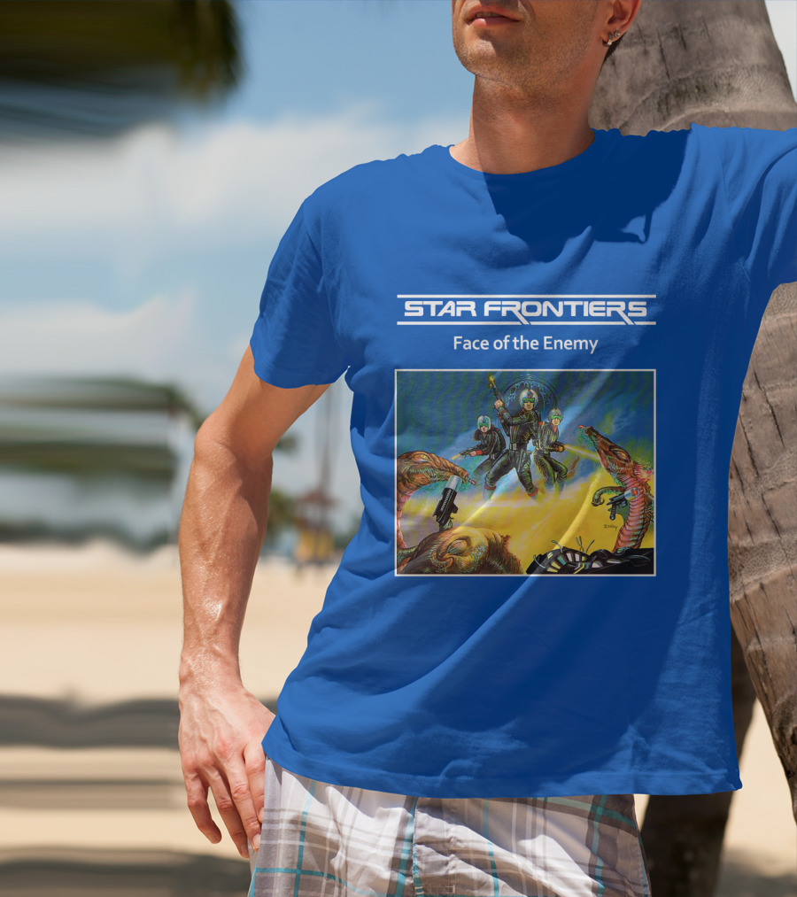 Star Frontiers Face Of The Enemy Alien Battle Scene T-Shirt