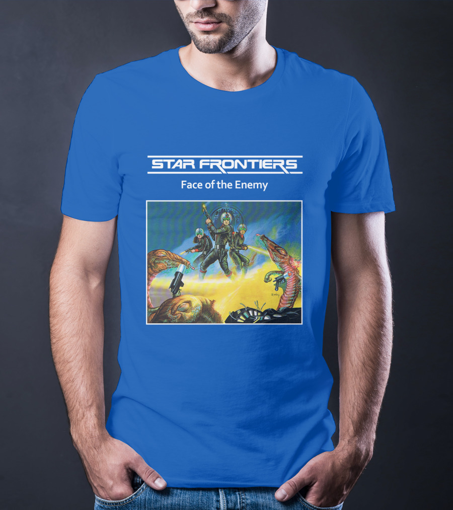 Star Frontiers Face Of The Enemy Alien Battle Scene T-Shirt