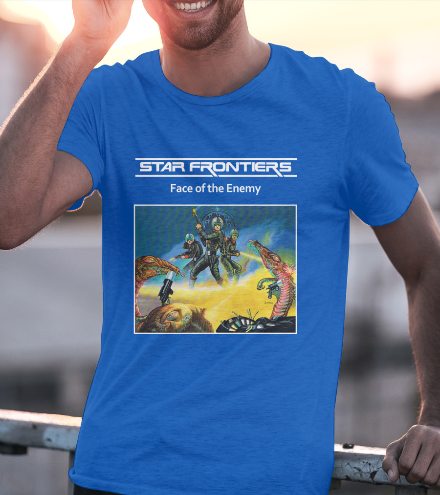 Star Frontiers Face Of The Enemy Alien Battle Scene T-Shirt