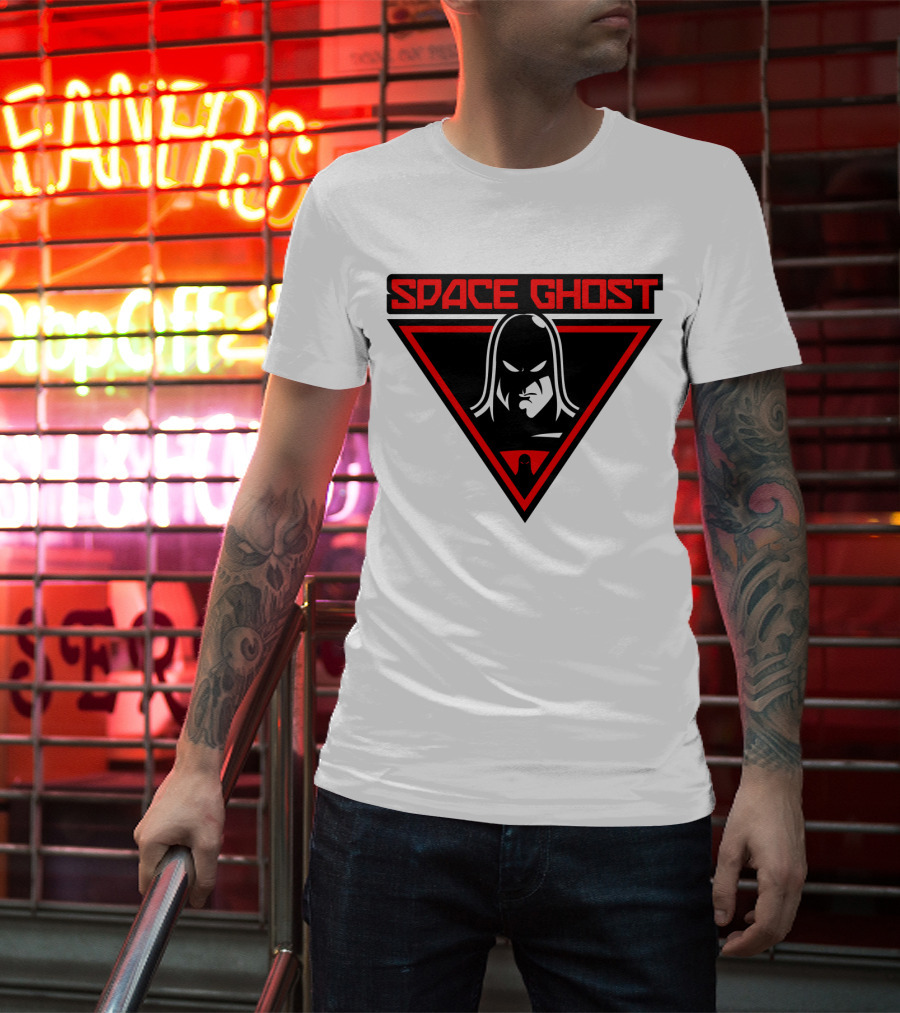 Space Ghost Logo With Red Triangle T-Shirt