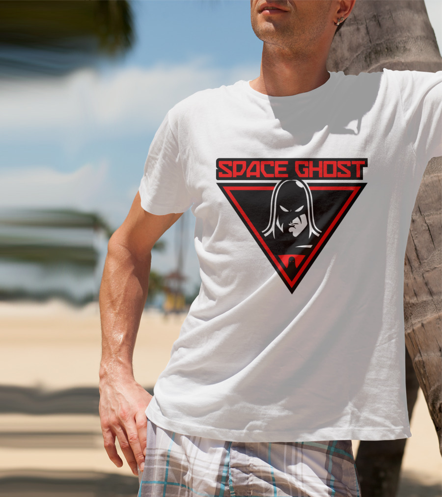 Space Ghost Logo With Red Triangle T-Shirt