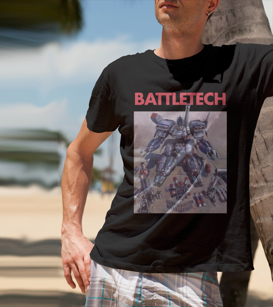 BATTLETECH Mech Assembly Scene T-Shirt