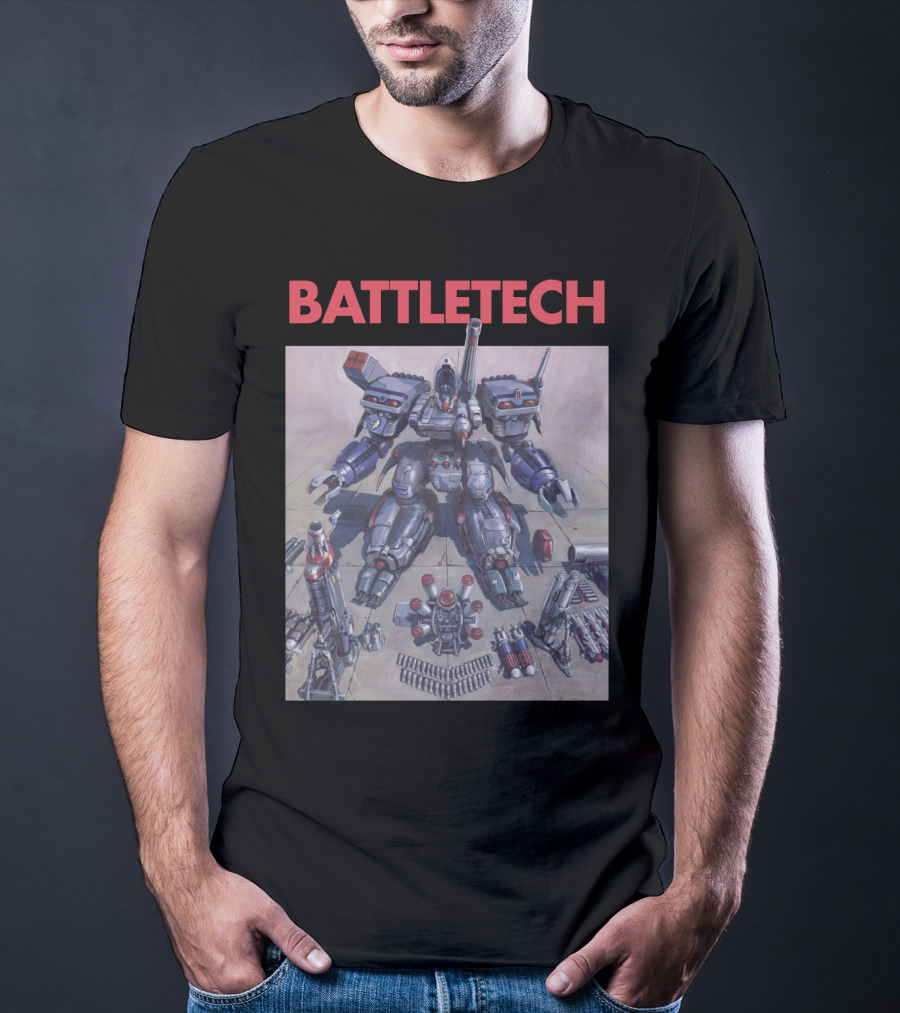 BATTLETECH Mech Assembly Scene T-Shirt