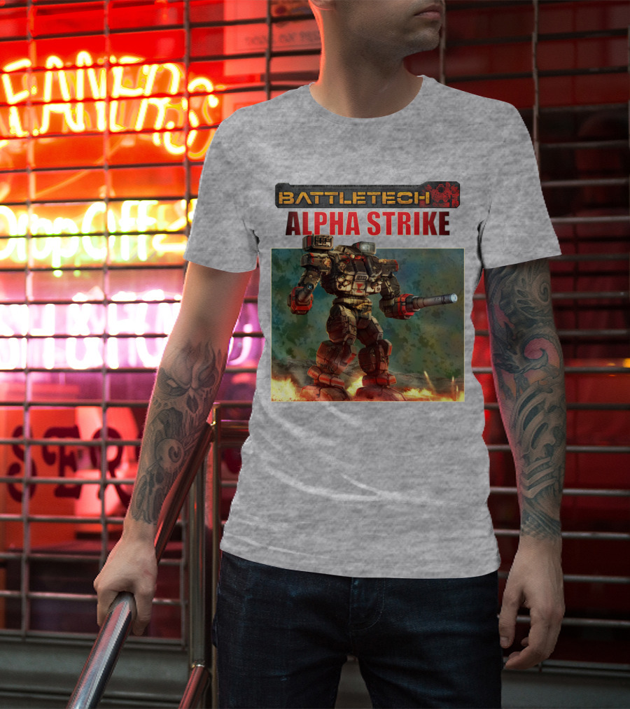 BattleTech ALPHA STRIKE Mech Warrior Battle Scene T-Shirt