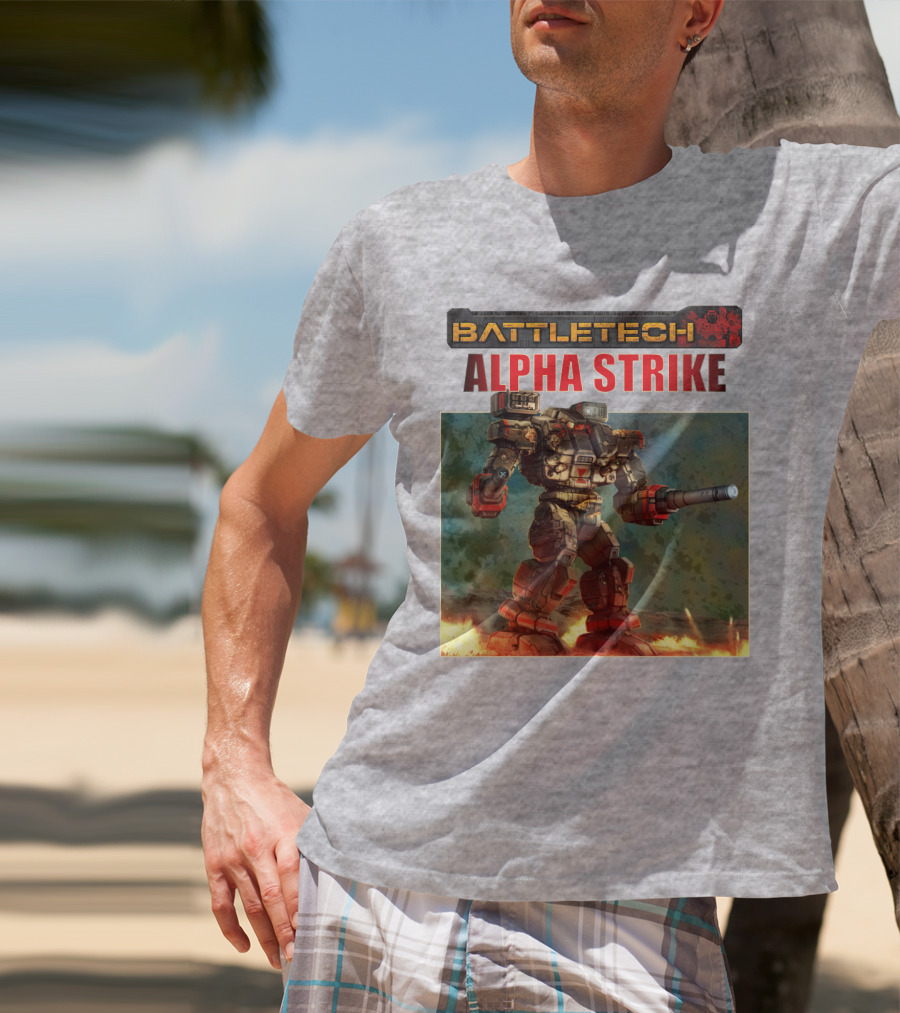 BattleTech ALPHA STRIKE Mech Warrior Battle Scene T-Shirt
