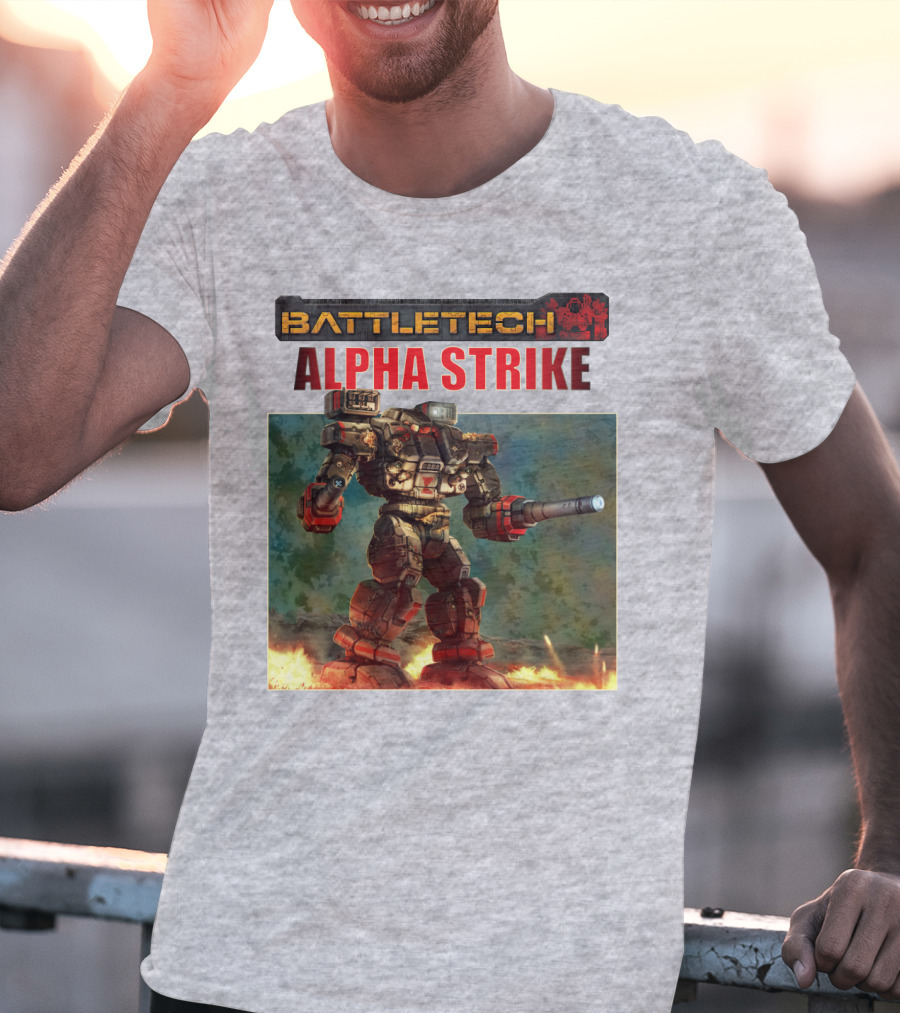 BattleTech ALPHA STRIKE Mech Warrior Battle Scene T-Shirt