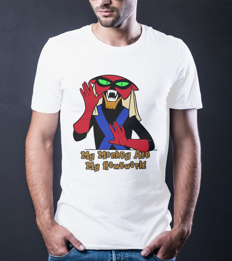 Space Ghost Brak My Monkey Ate My Homework T-Shirt