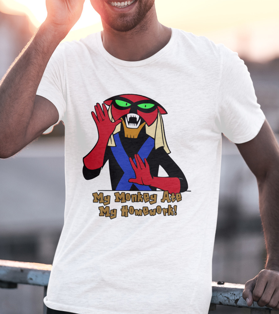 Space Ghost Brak My Monkey Ate My Homework T-Shirt