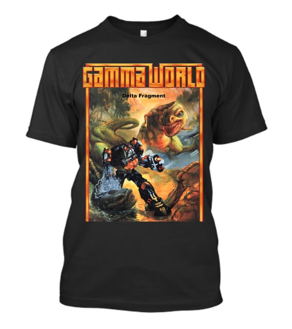Gamma World Delta Fragment Mech Battle Dinosaur Display T-Shirt