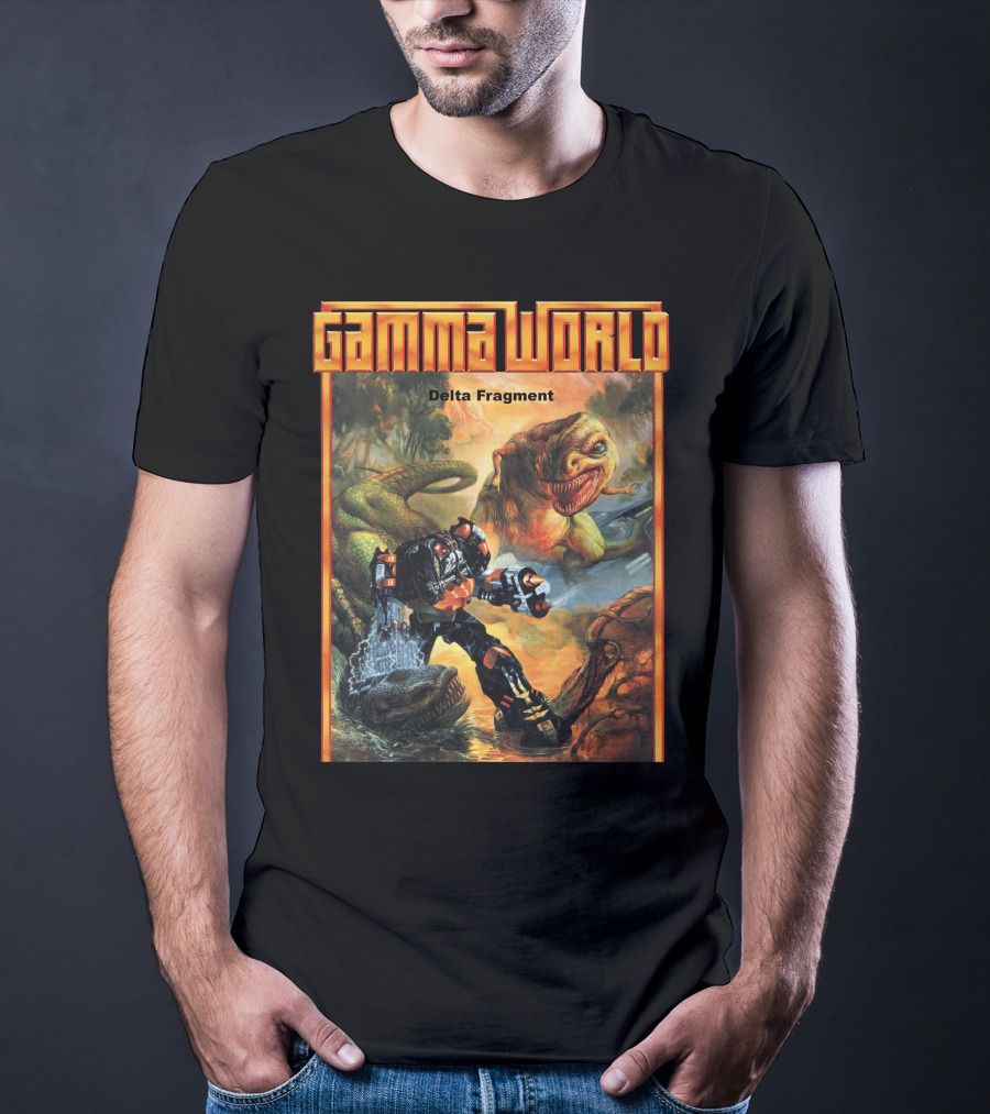 Gamma World Delta Fragment Mech Battle Dinosaur Display T-Shirt