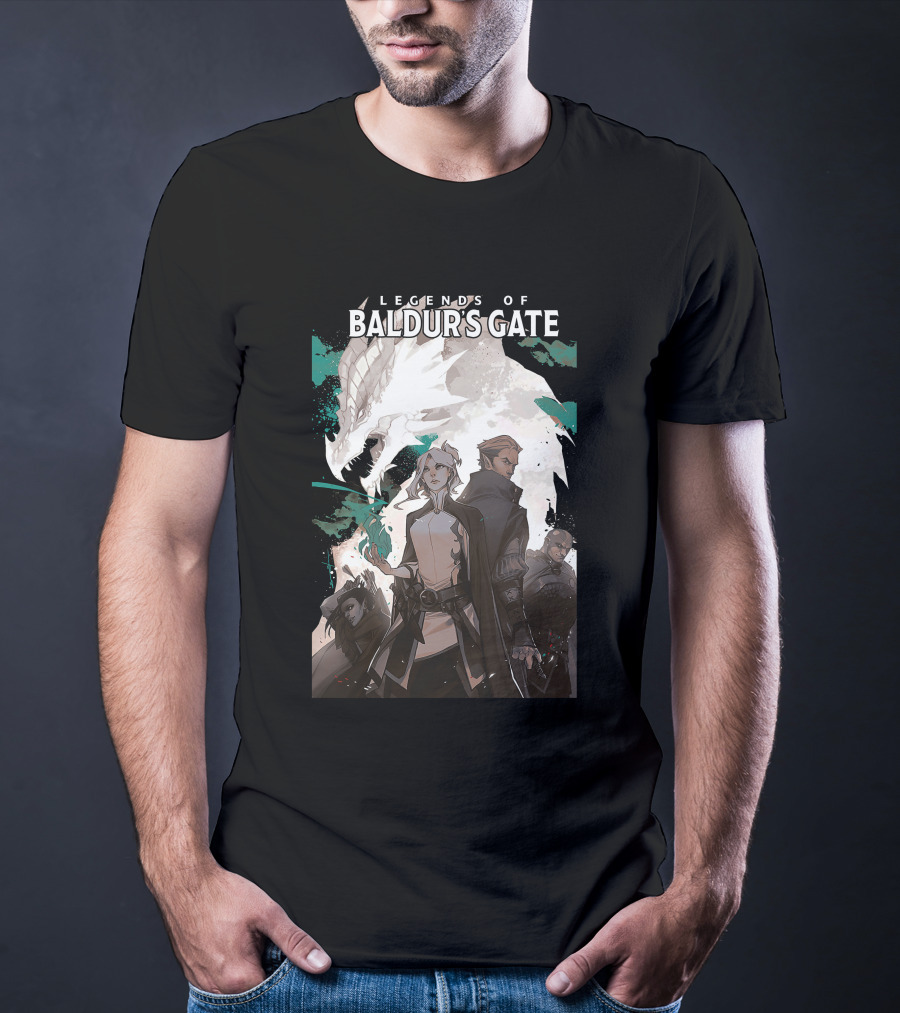 Legends Of Baldur’s Gate Dragon And Heroes Adventure T-Shirt